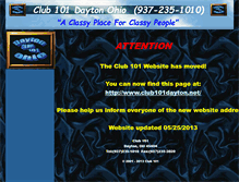 Tablet Screenshot of club101dayton.com